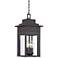 Bransford 17 1/2"H Black-Speckled Gray Outdoor Hanging Light