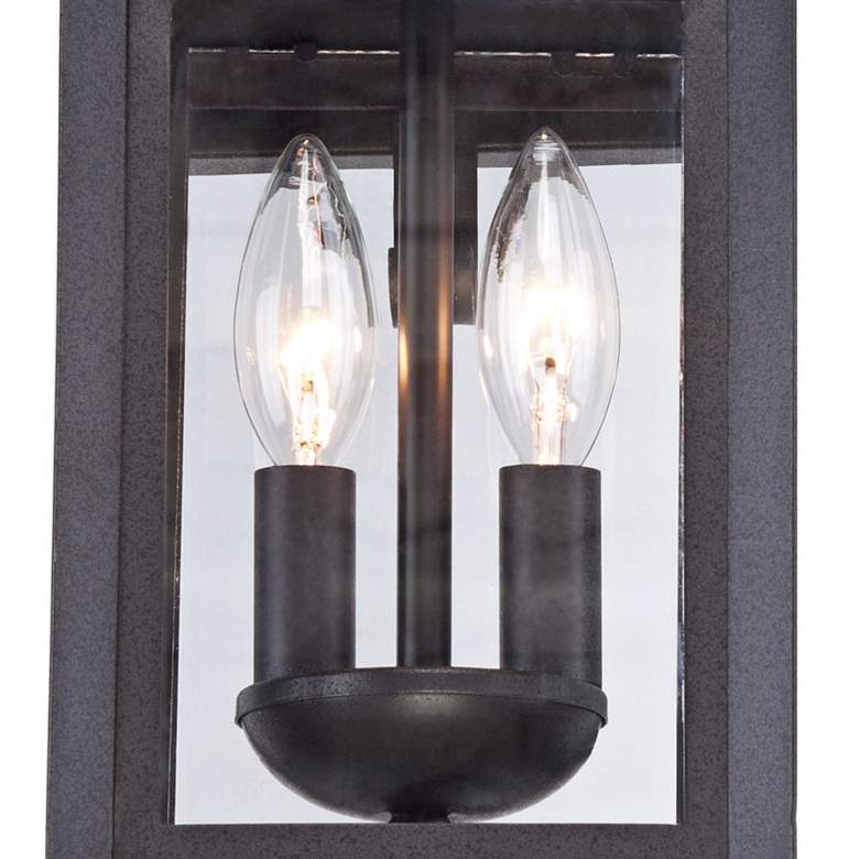 Image 3 Bransford 17 inch High Black-Specked Gray Outdoor Lantern Wall Light more views