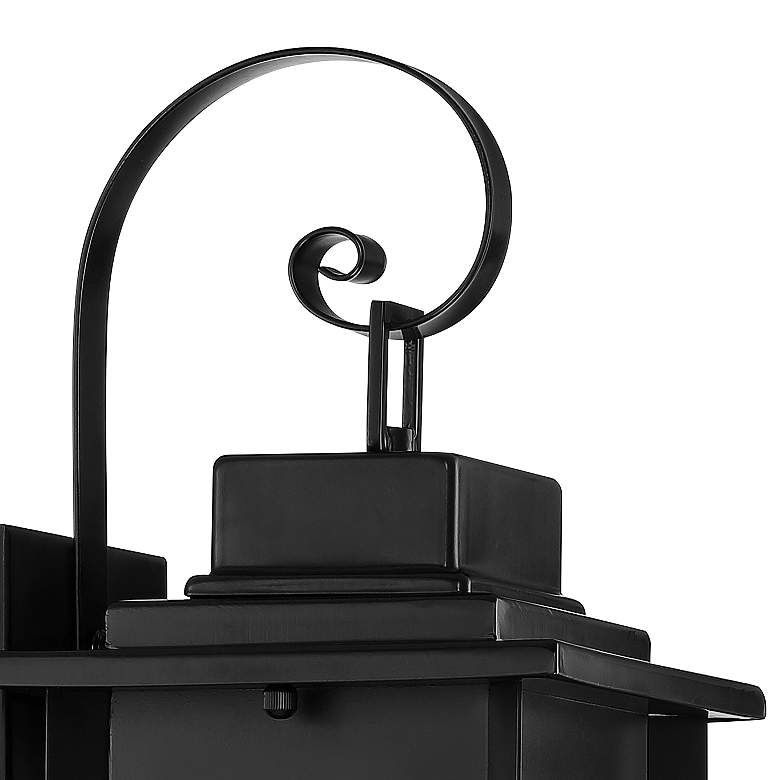 Image 3 Bransford 19 inch High Black-Brass Outdoor Lantern Wall Light more views