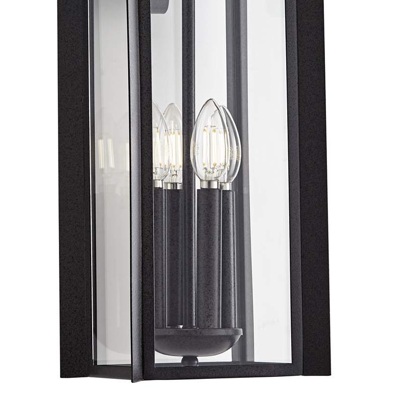 Image 4 Bransford 28 1/4 inch High Black-Specked Gray Scroll Outdoor Wall Light more views
