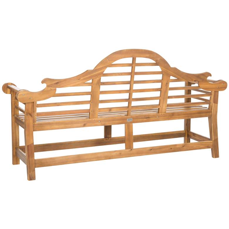 Image 3 Branson Brown Wood Outdoor Lutyens Bench more views