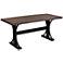 Brantingham 67" Wide Black and Gray Wood Dining Table
