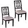 Brantingham Black and Gray Wood Dining Chairs Set of 2
