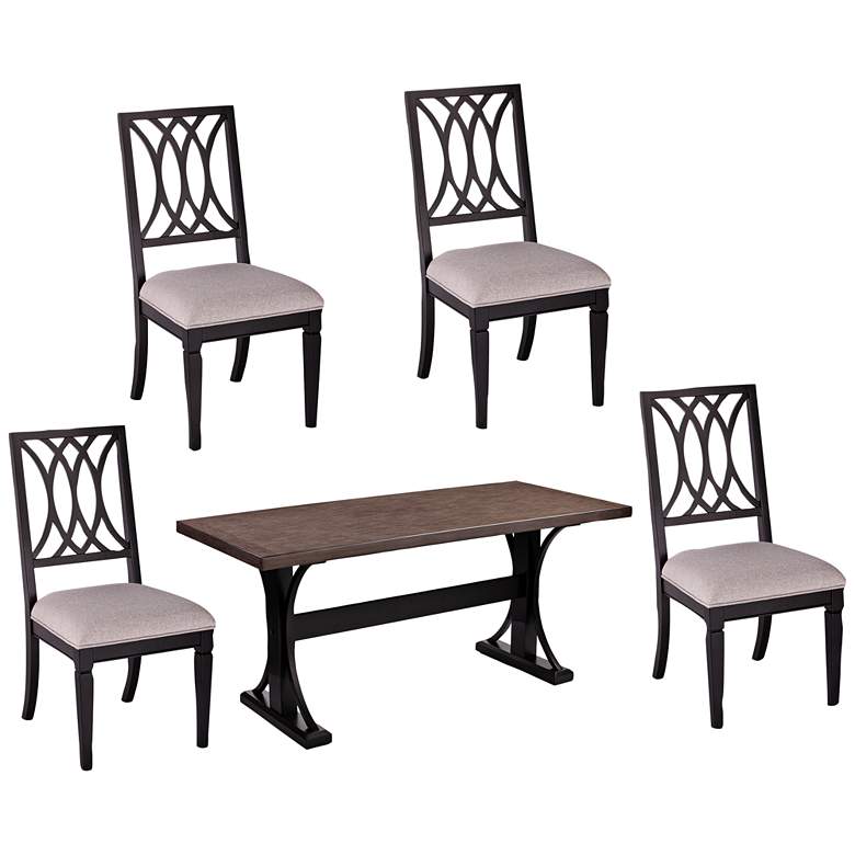Image 1 Brantingham Gray w/ Black 5-Piece Dining Table and Chair Set