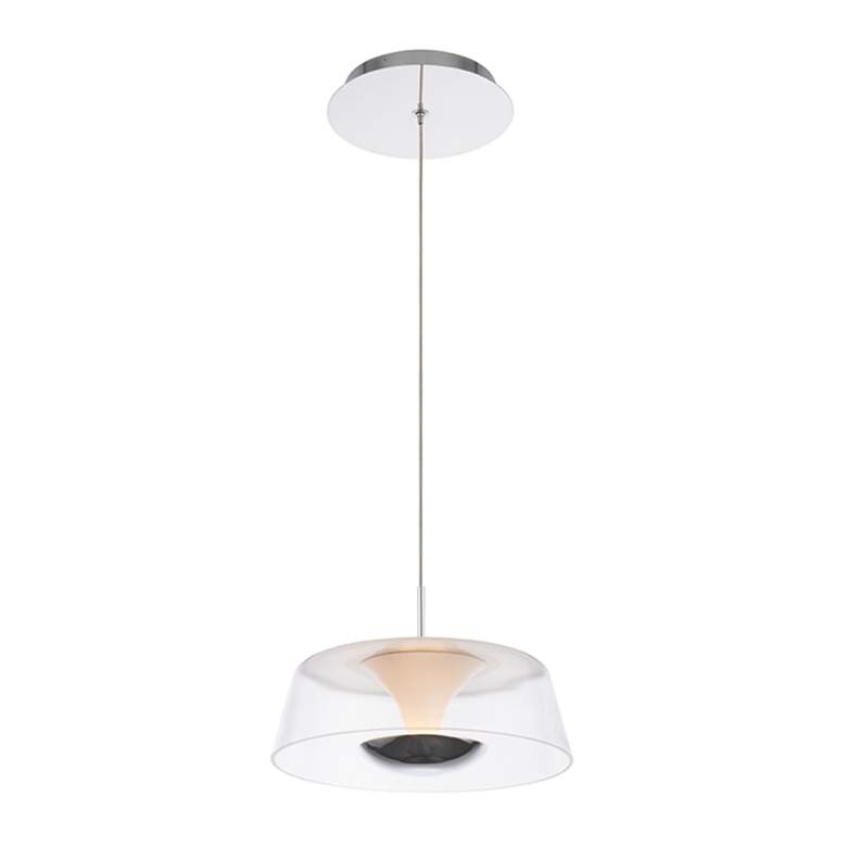 Image 3 Branwen 3.5"H x 9"W 1-Light Mini Pendant in Chrome more views