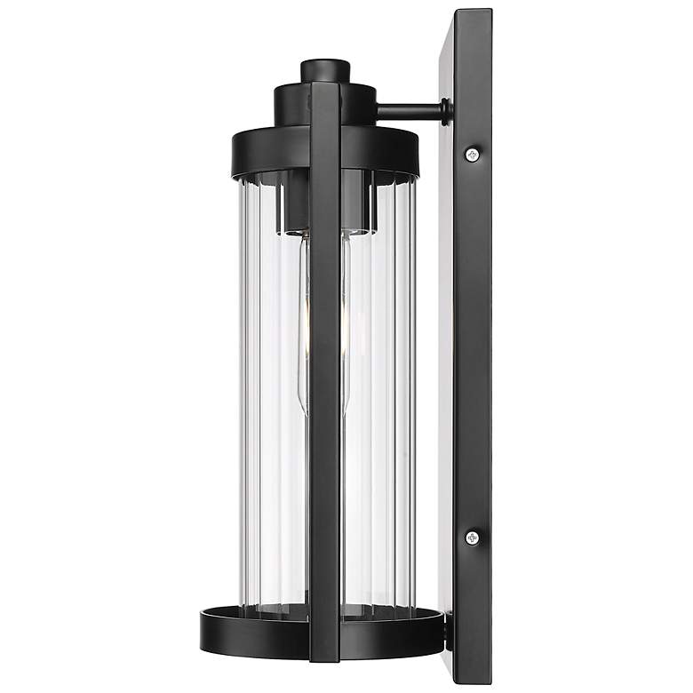 Image 3 Braselton 14" High 1-Light Outdoor Wall Sconce in Powder Coated Black more views