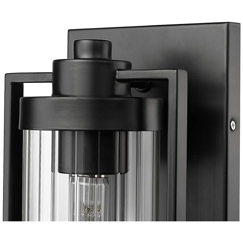 Image 4 Braselton 14" High 1-Light Outdoor Wall Sconce in Powder Coated Black more views