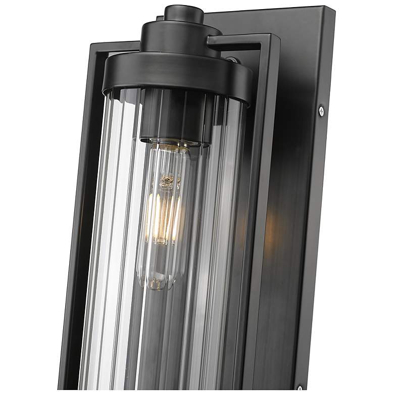Image 5 Braselton 14" High 1-Light Outdoor Wall Sconce in Powder Coated Black more views