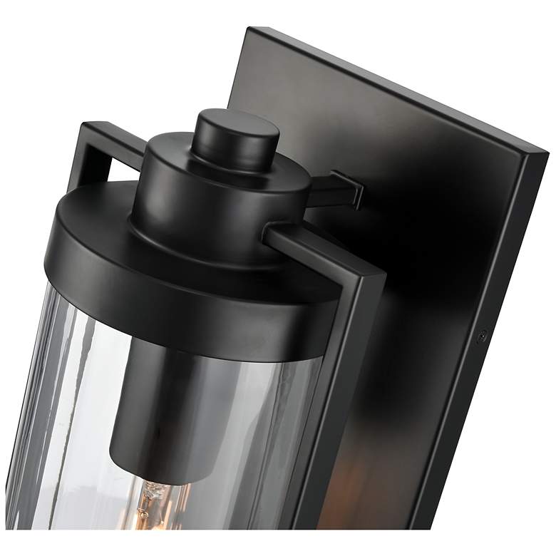 Image 5 Braselton 18" High 1-Light Outdoor Wall Sconce in Powder Coated Black more views