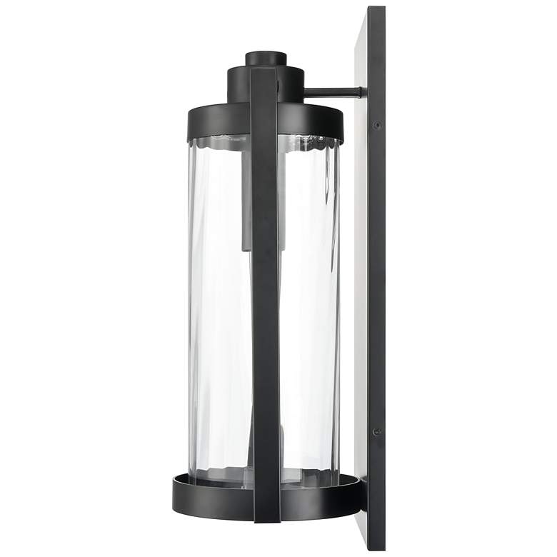 Image 3 Braselton 23.75" High 1-Light Outdoor Wall Sconce in Powder Coated Black more views