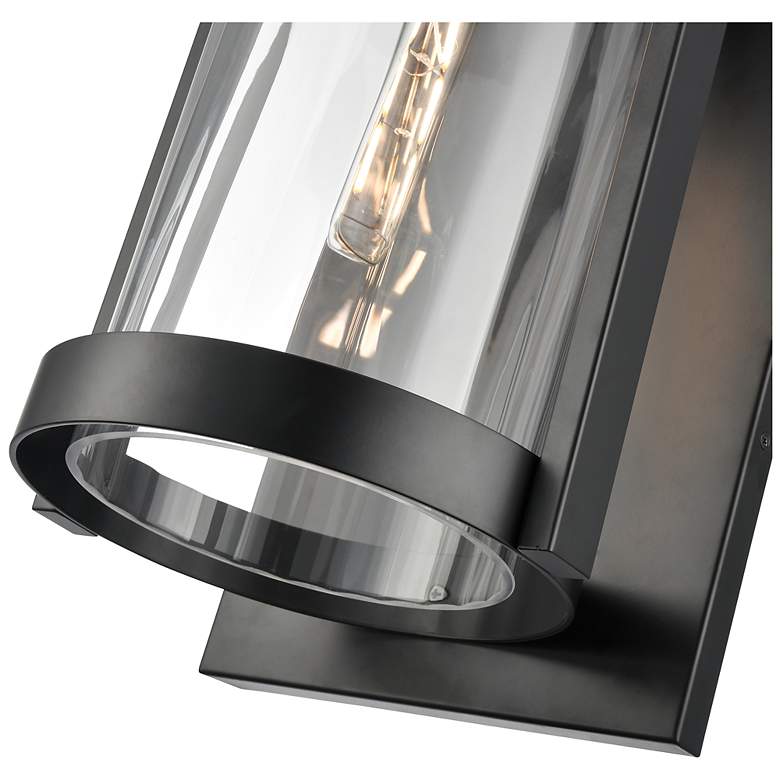 Image 4 Braselton 23.75" High 1-Light Outdoor Wall Sconce in Powder Coated Black more views