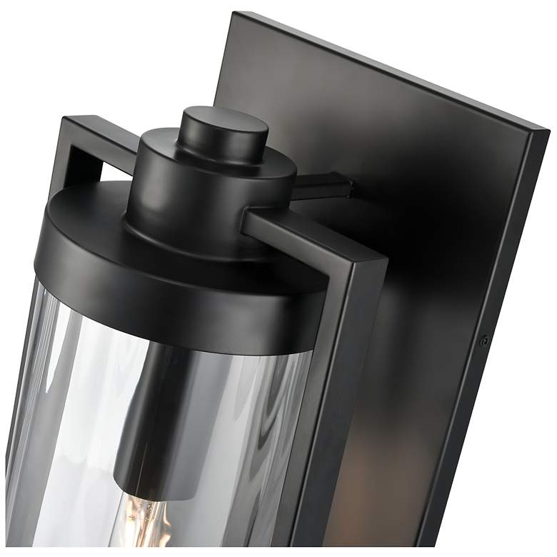 Image 5 Braselton 23.75" High 1-Light Outdoor Wall Sconce in Powder Coated Black more views