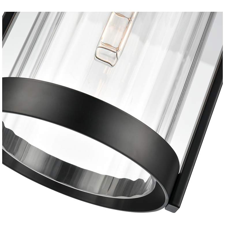 Image 5 Braselton 8" Wide 1-Light Outdoor Hanging Lantern in Powder Coated Black more views