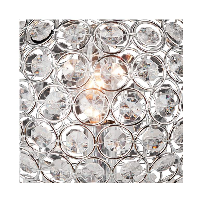 Image 3 Brasero Chrome 8" High Sequin Ball Crystal Accent Table Lamp more views
