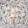 Brasero Chrome 8" High Sequin Ball Crystal Accent Table Lamp