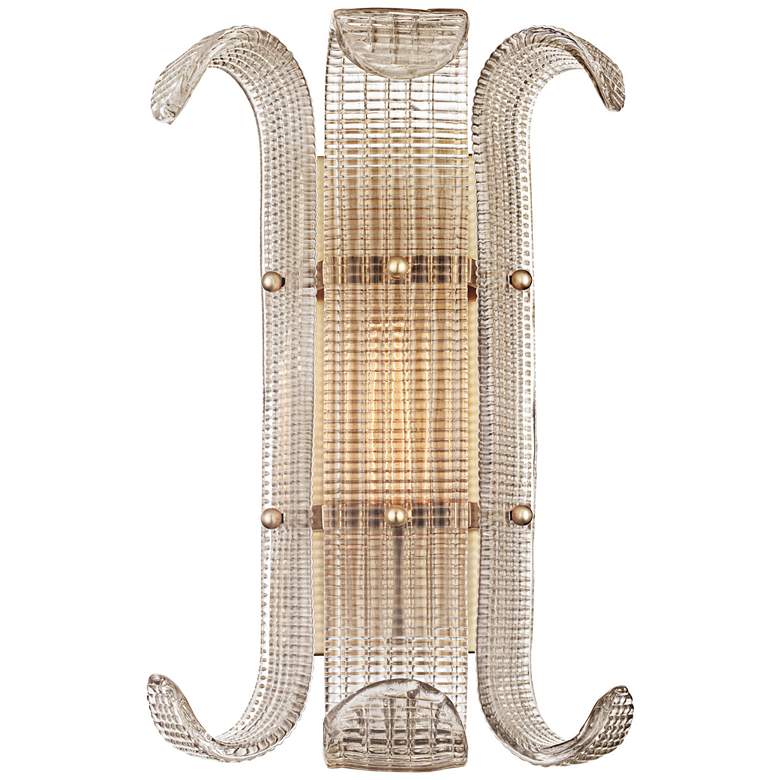 Image 1 Brasher 15 3/4" High Aged Brass 1-Light Wall Sconce
