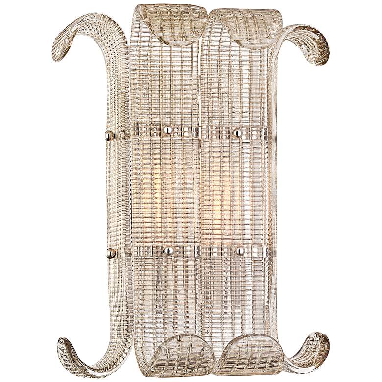 Image 1 Brasher 15 3/4 inch High Polished Nickel Wall Sconce