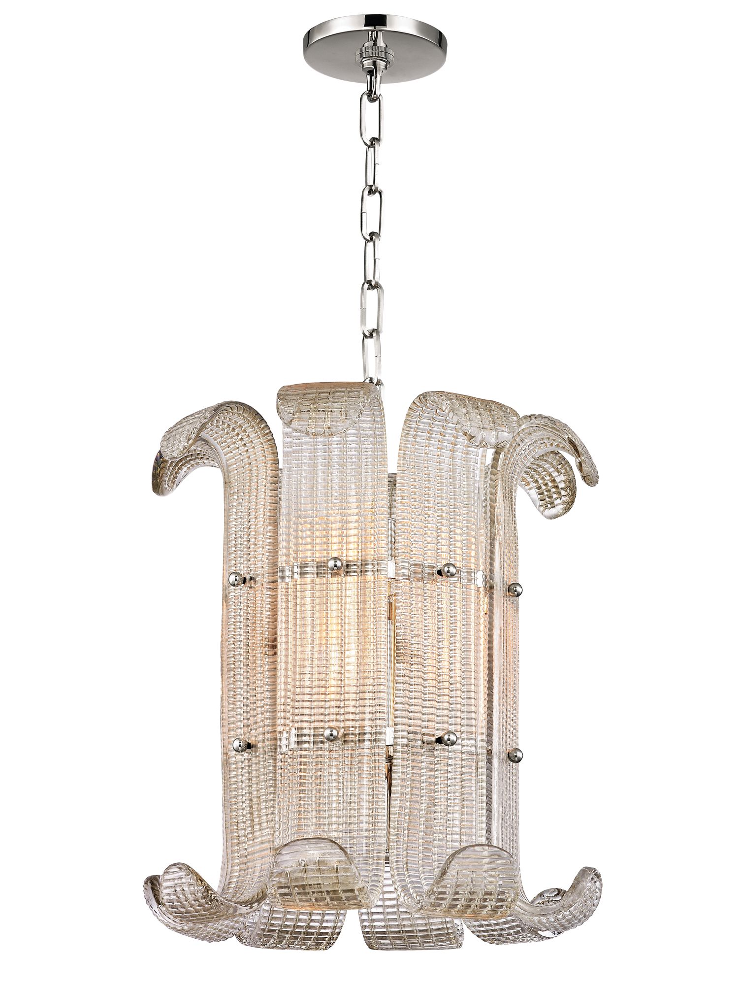 Image 3 Brasher 4 Light Chandelier P Nickel more views
