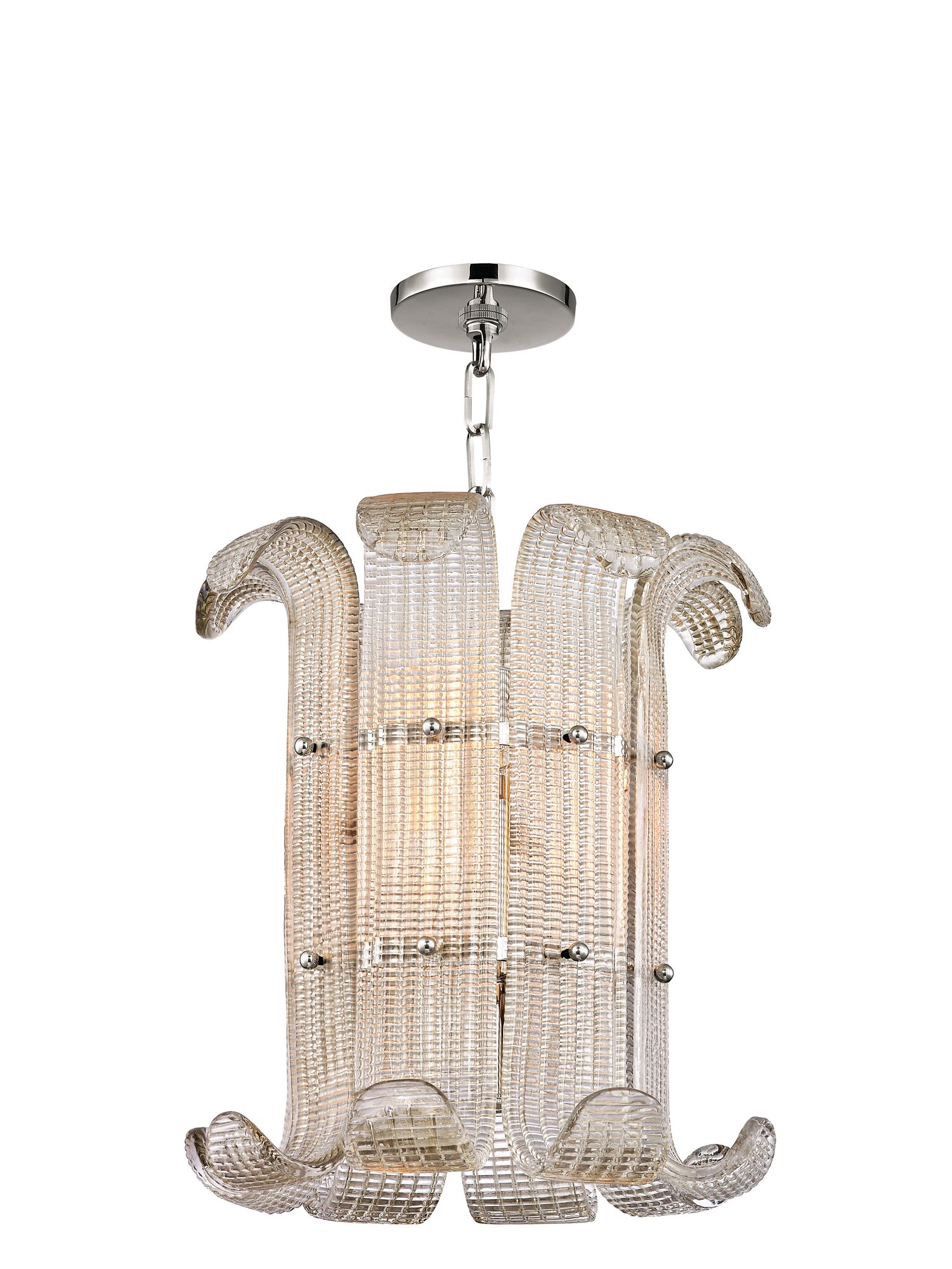 Image 4 Brasher 4 Light Chandelier P Nickel more views