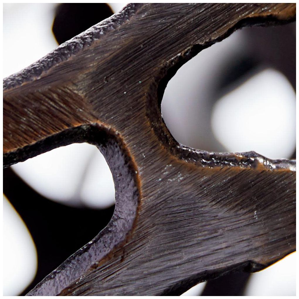 Image 6 Brass Aluminum Metal Contemporary Sculpture, S/3 8", 6", 4"W more views