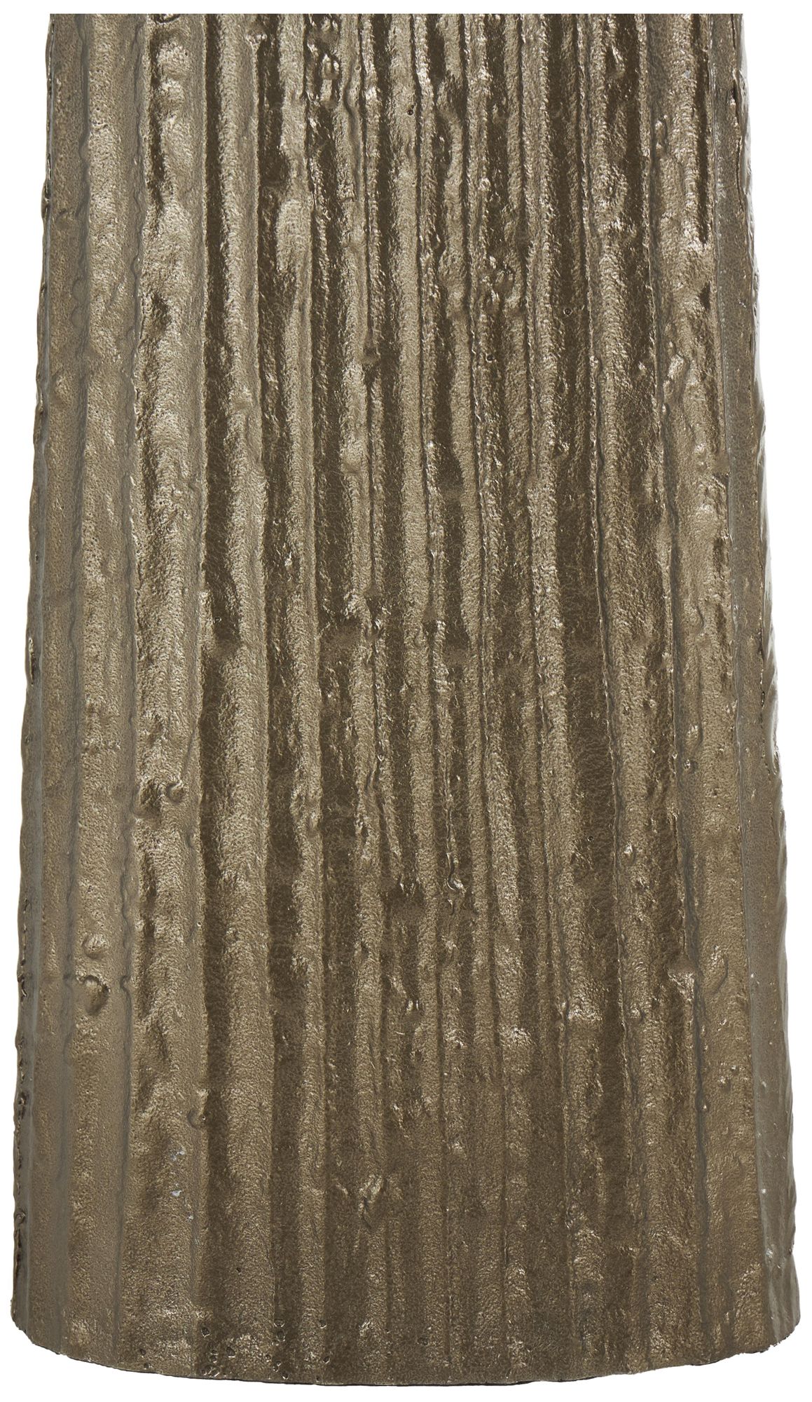 Image 3 Brass Aluminum Metal Industrial Vase, 8" x 4" x 36" more views