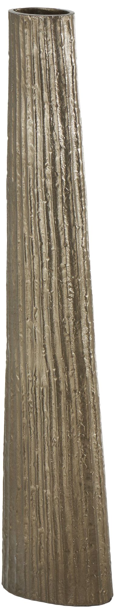 Image 5 Brass Aluminum Metal Industrial Vase, 8" x 4" x 36" more views