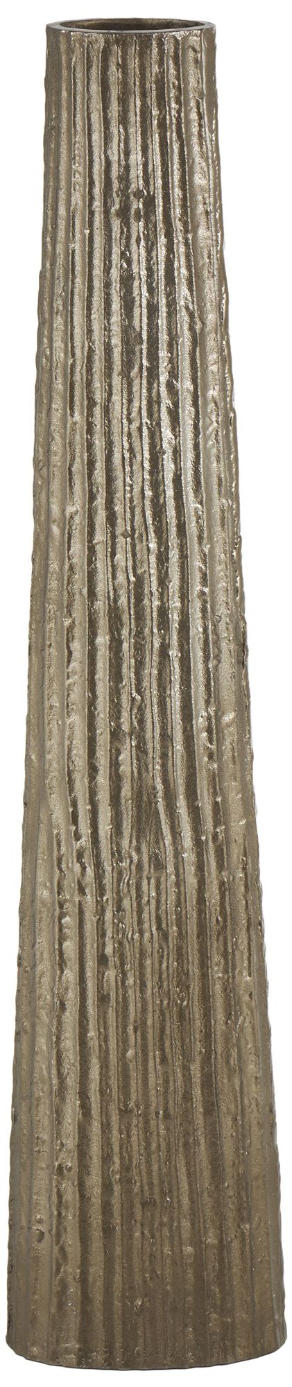 Image 6 Brass Aluminum Metal Industrial Vase, 8" x 4" x 36" more views