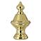 Brass Finish Knob Lamp Shade Finial