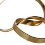 6_Brass Knot 8.8" Wide Brushed Brass Decorative Object more views