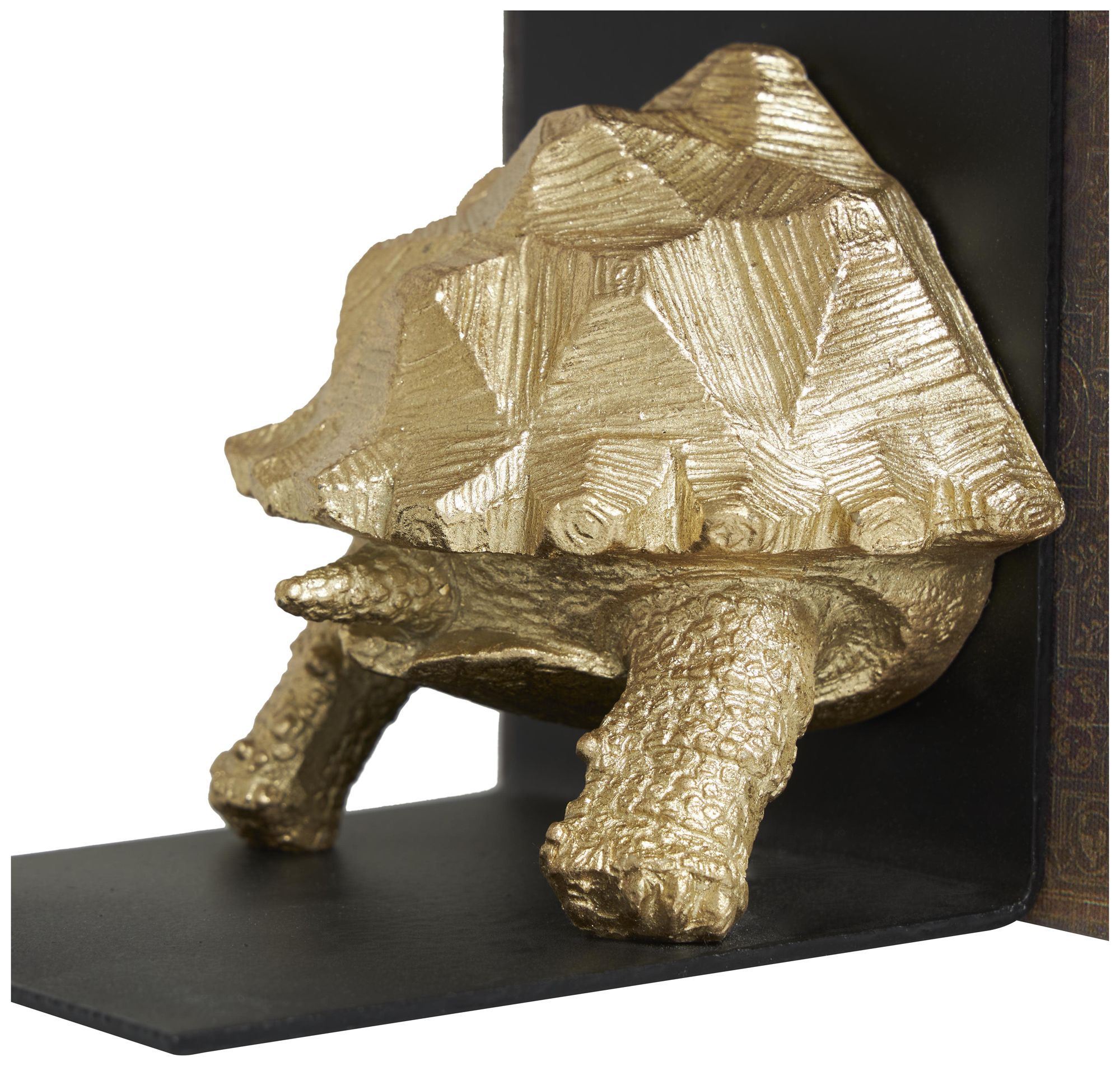 Image 3 Brass Polystone Coastal Bookends, S/2 5"W, 6"H more views