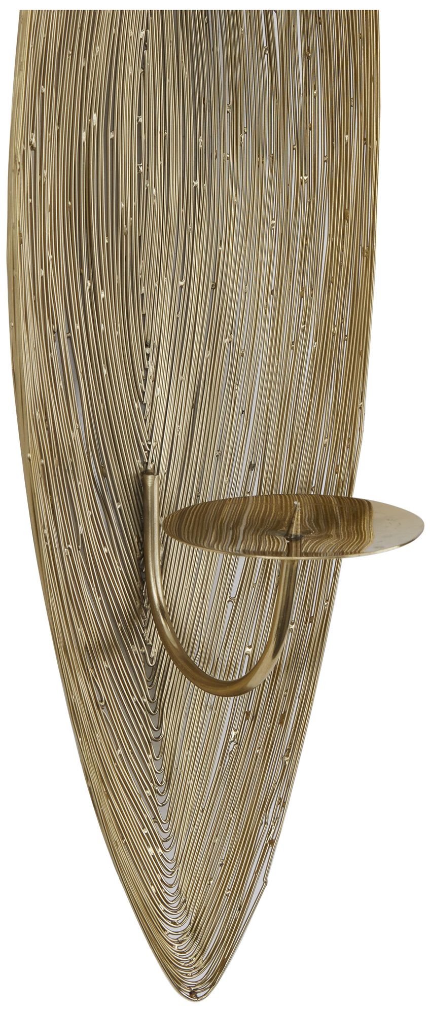 Image 3 Brass Stainless Steel Metal Contemporary Wall Sconce, 6" x 6" x 23" more views