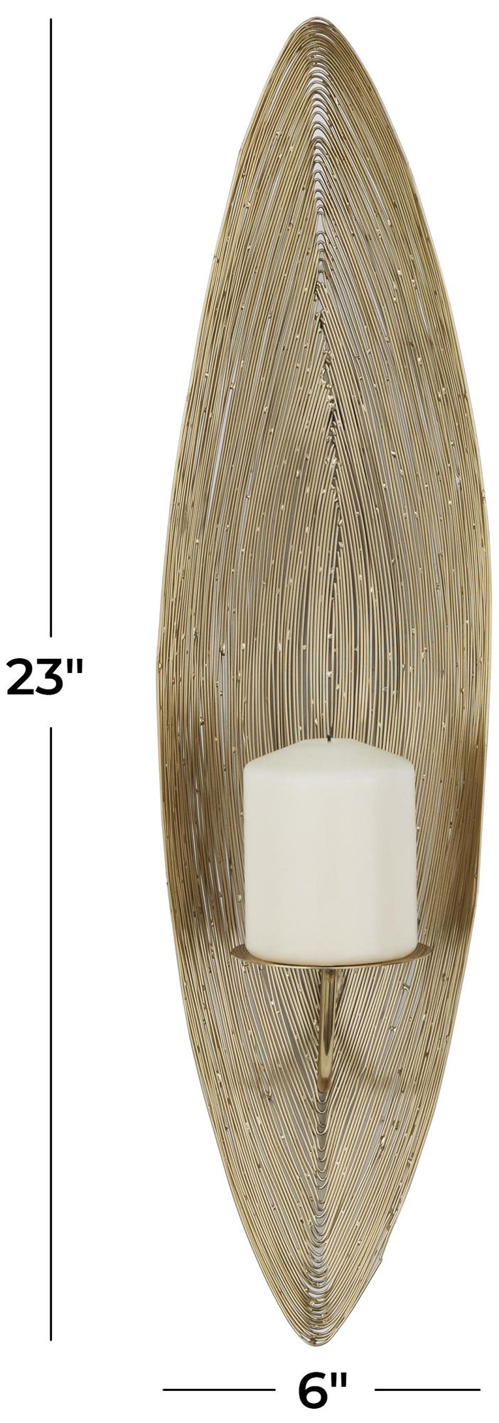 Image 6 Brass Stainless Steel Metal Contemporary Wall Sconce, 6" x 6" x 23" more views