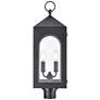 Bratton 25 3/4"H Coated Black 2-Light Outdoor Post Light