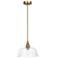 Bravaputra 11.8" Wide Gold 1-Light Bowl Pendant Light