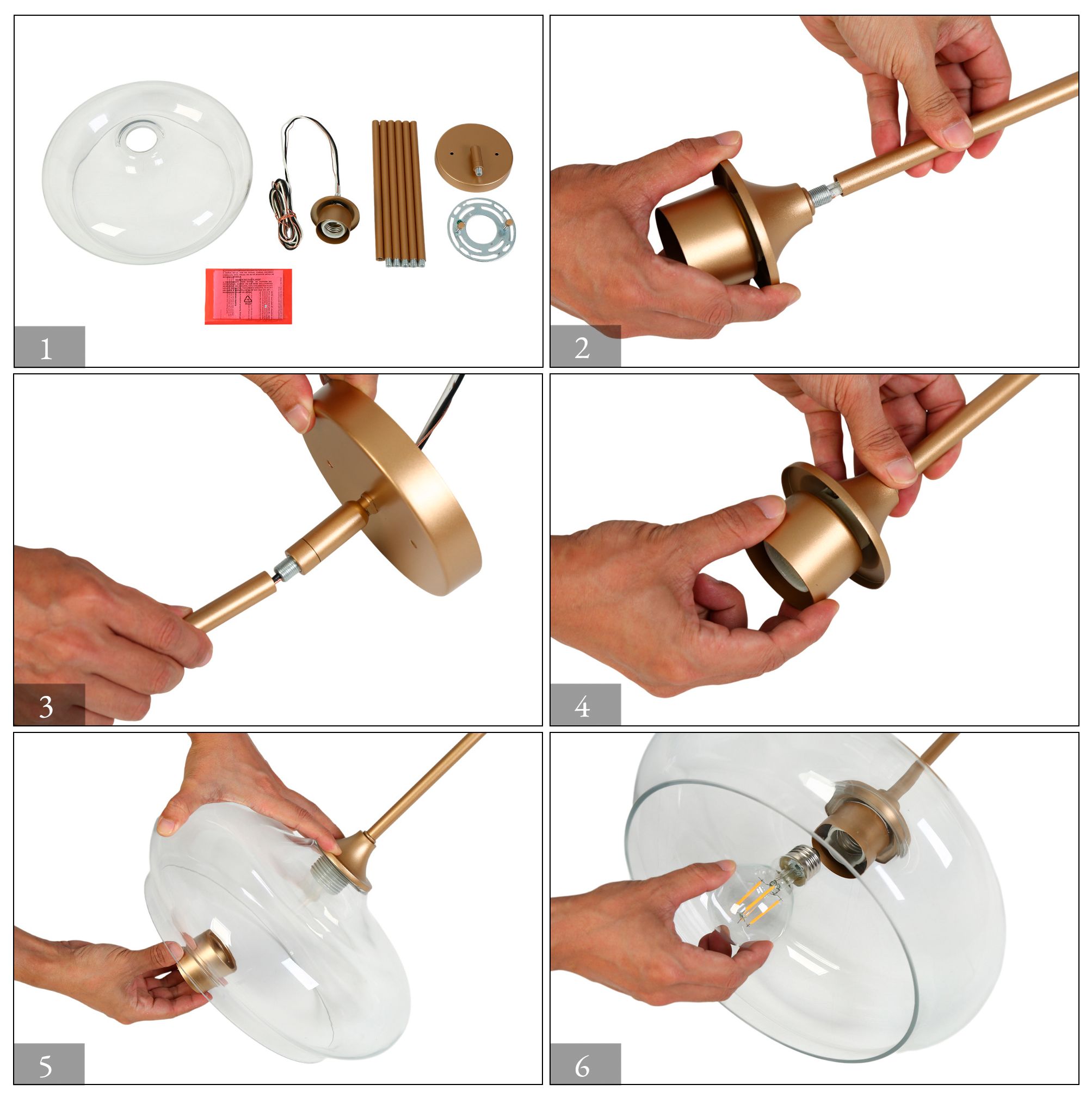 Image 5 Bravaputra 12.6" Wide Gold 1-Light Orb Pendant Light more views