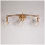 3_Bravaputra 3-Light Glass Bath Vanity Light more views