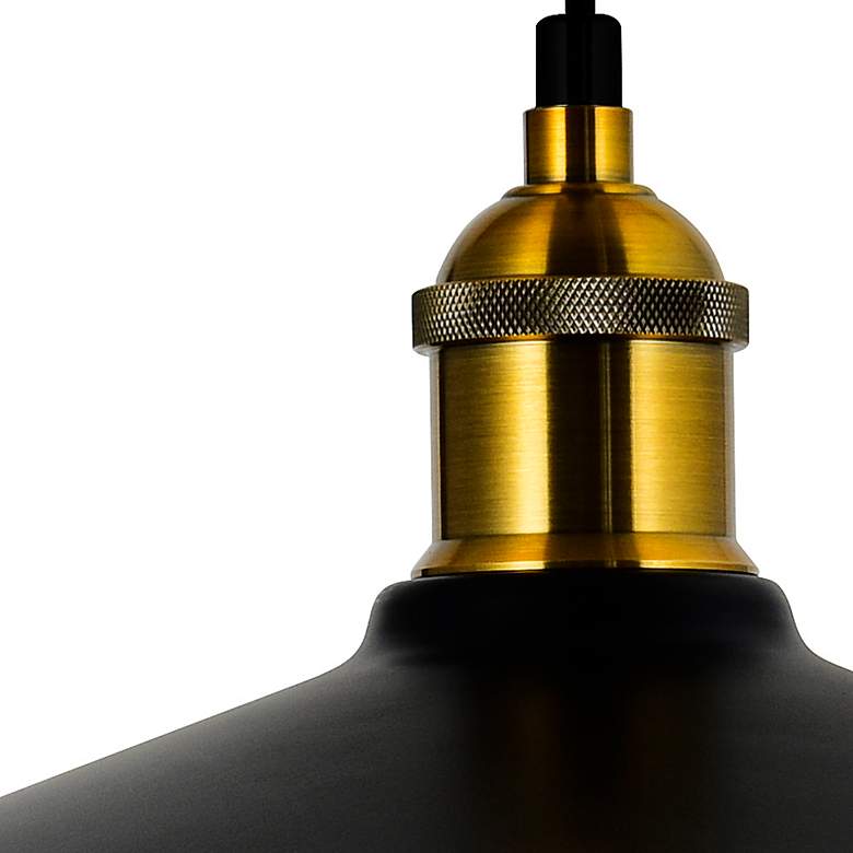 Brave Light Brave 1 Light Black Mini Pendant - #9851H | Lamps Plus