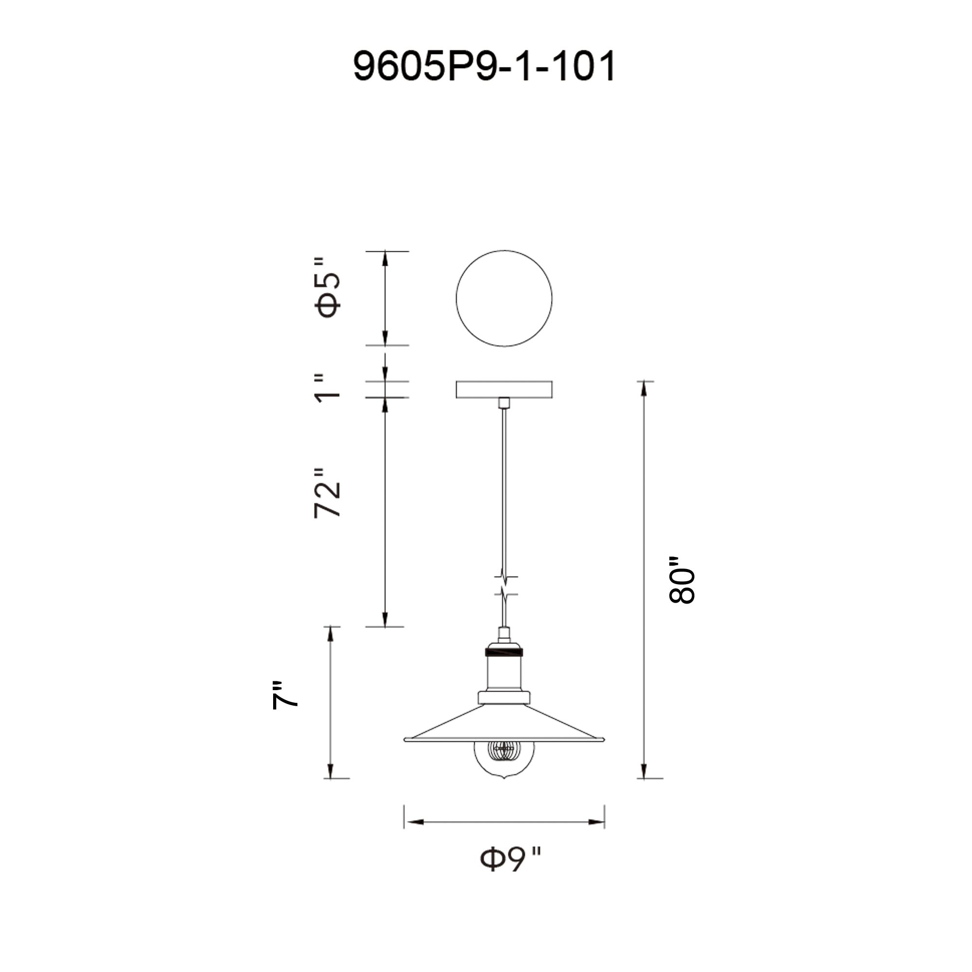 Image 7 Brave 1 Light Black Mini Pendant more views