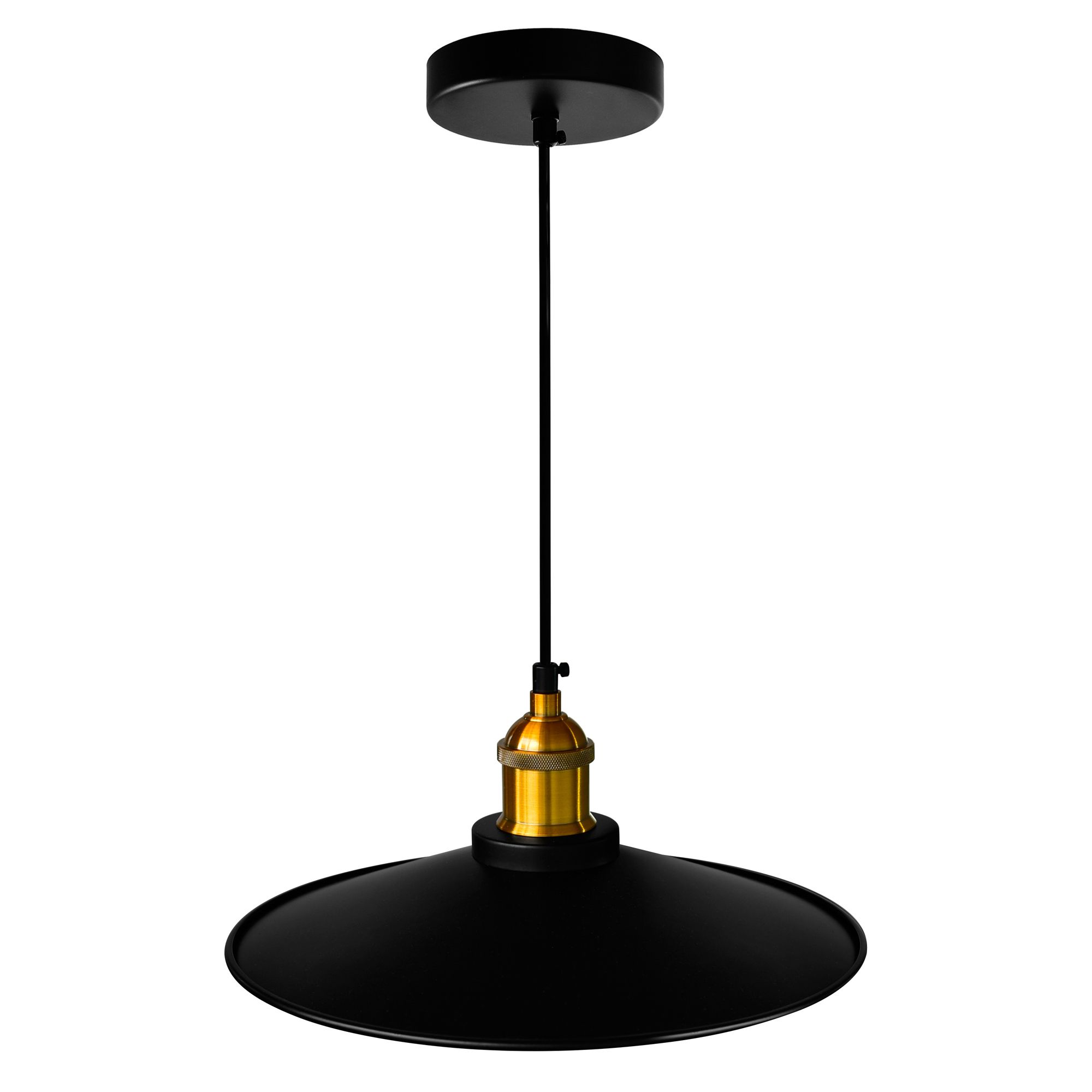 Image 3 Brave 1 Light Down Mini Pendant With Black Finish more views