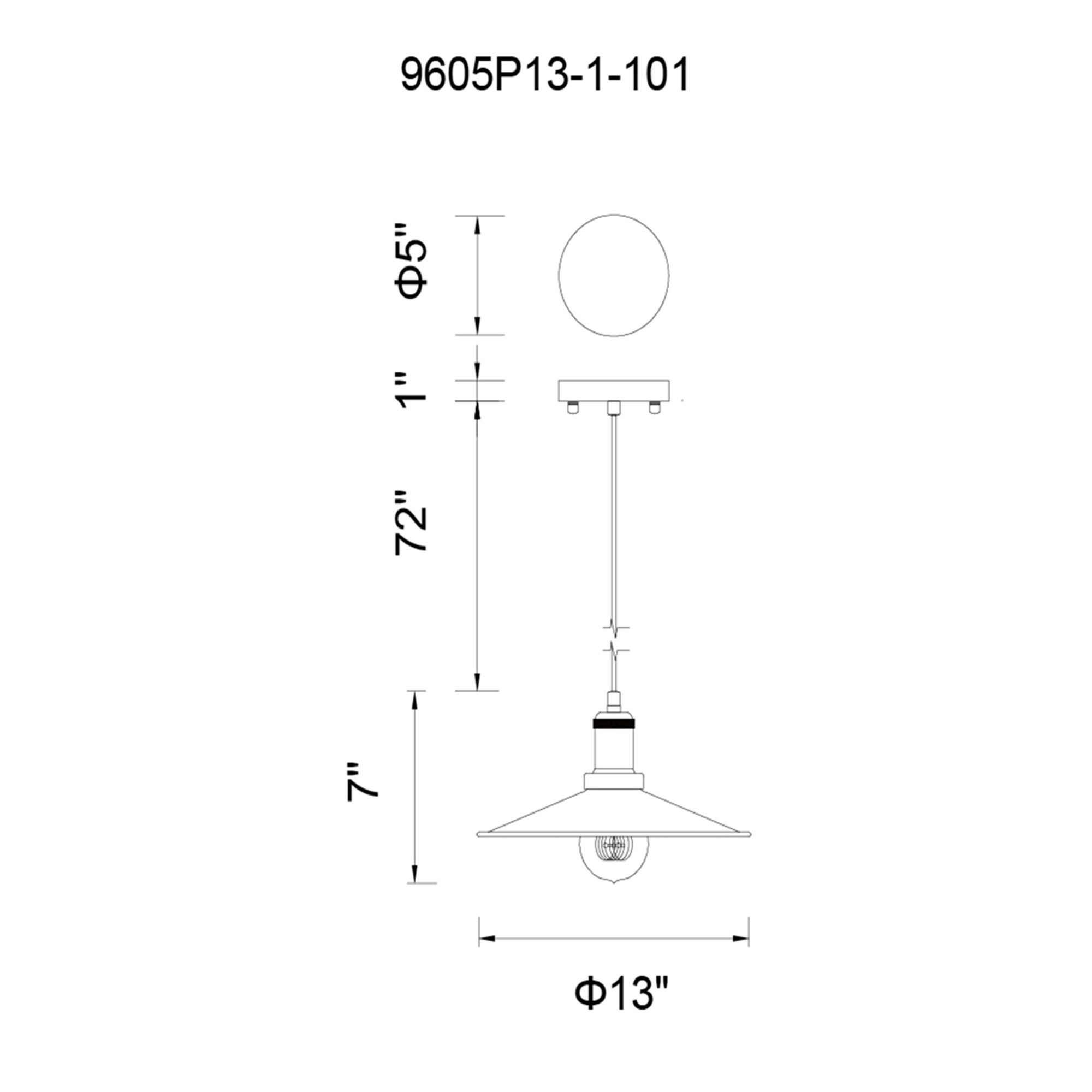 Image 6 Brave 1 Light Down Mini Pendant With Black Finish more views