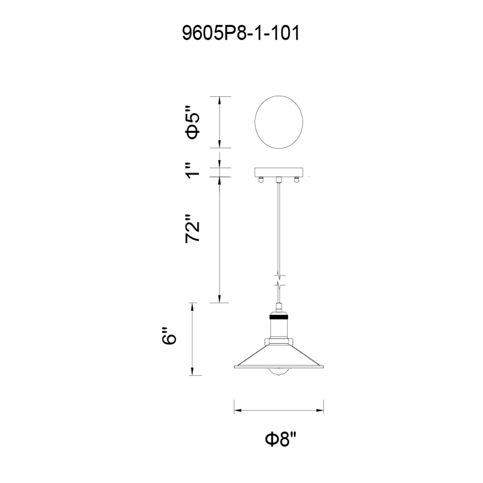 Image 6 Brave 1 Light Down Mini Pendant With Black Finish more views