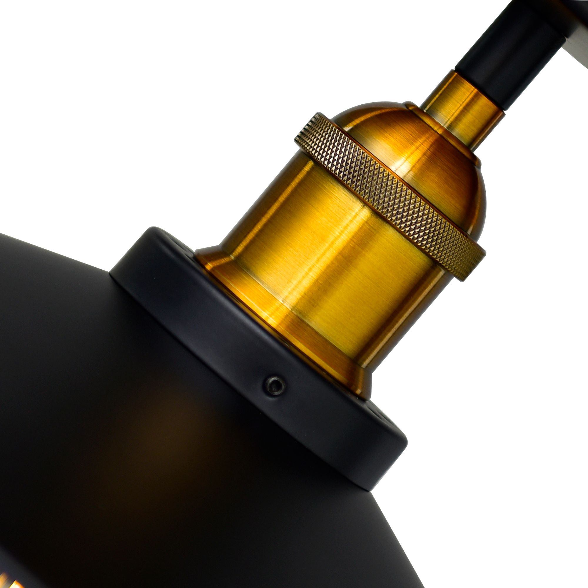 Image 5 Brave 1 Light Flush Mount With Black Finish more views