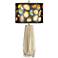 Bravo Agates and Gems Giclee Shade Champagne Table Lamp