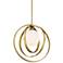 Braxton 16 1/2" Wide Brass Multi Circular LED Pendant Light
