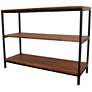 2_Brayden 40" Wide Chestnut Wood Rectangular Bookcase