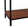 3_Brayden 40" Wide Chestnut Wood Rectangular Bookcase more views