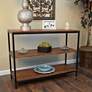 5_Brayden 40" Wide Chestnut Wood Rectangular Bookcase more views