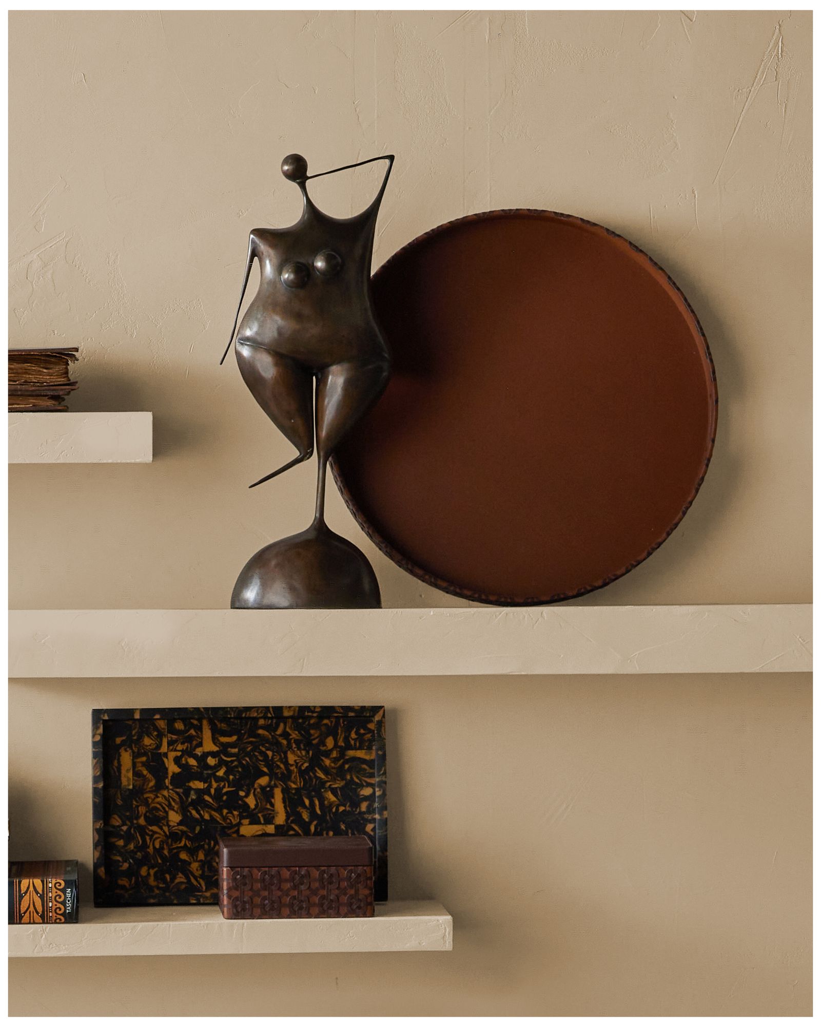 Image 6 Brayden Brown Round Tray more views