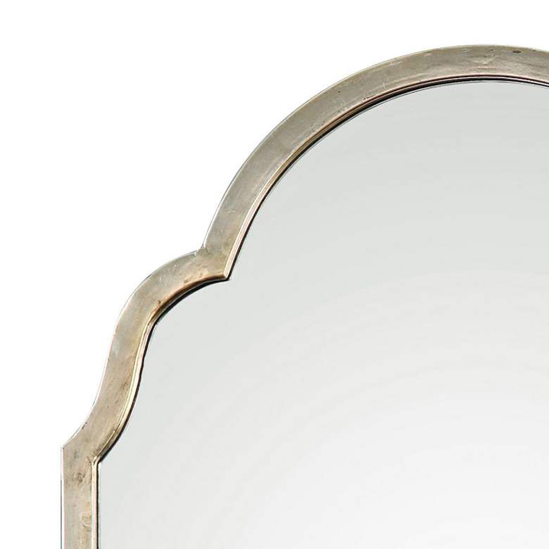 Image 3 Brayden Petit Silver 20 1/4" x 30 1/4" Arch Wall Mirror more views