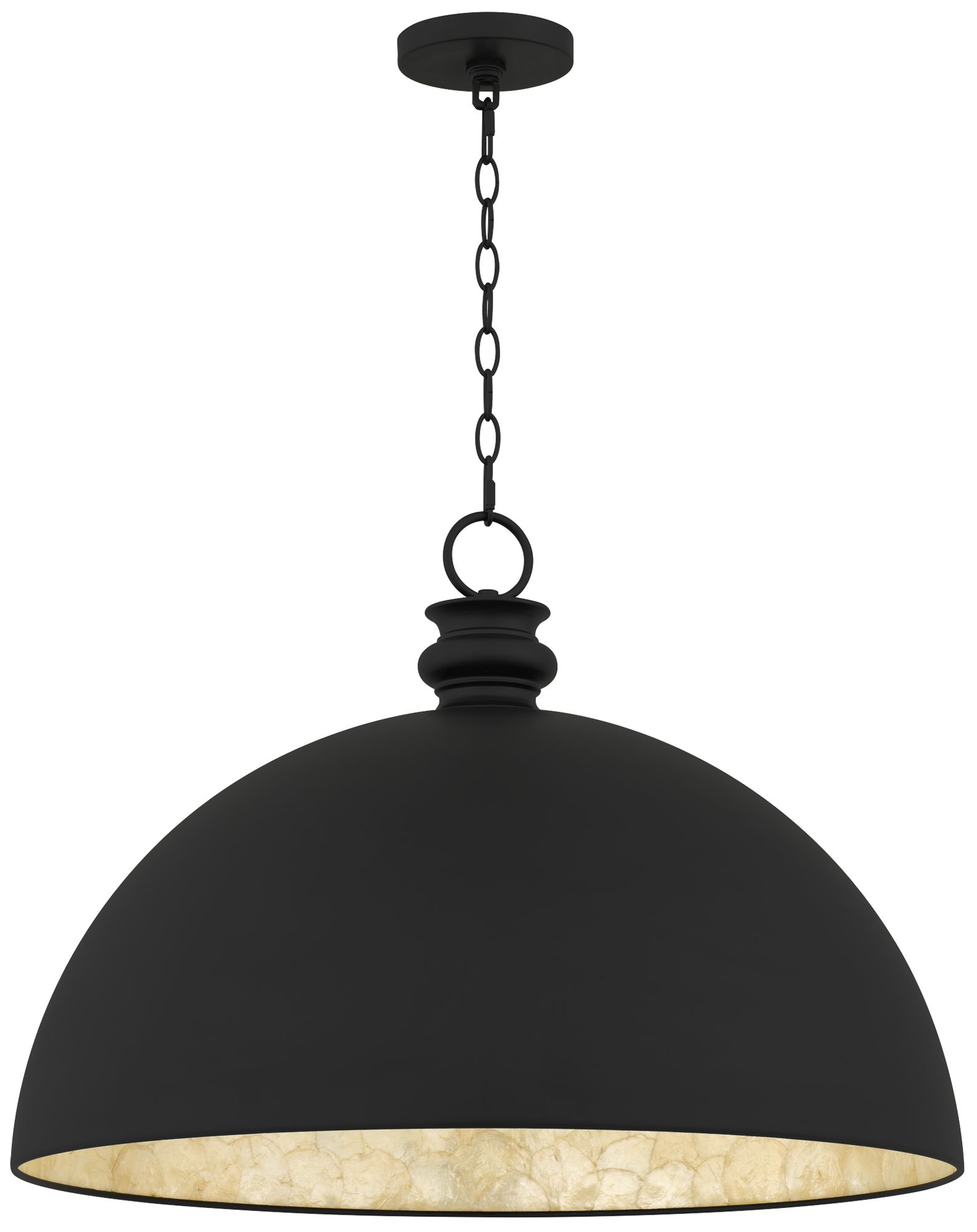 Thumbnail3 of Braylon 1-Light Matte Black Pendant Light more views